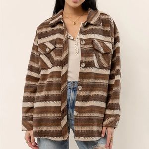 Bohme ADA STRIPED SHACKET Size XL